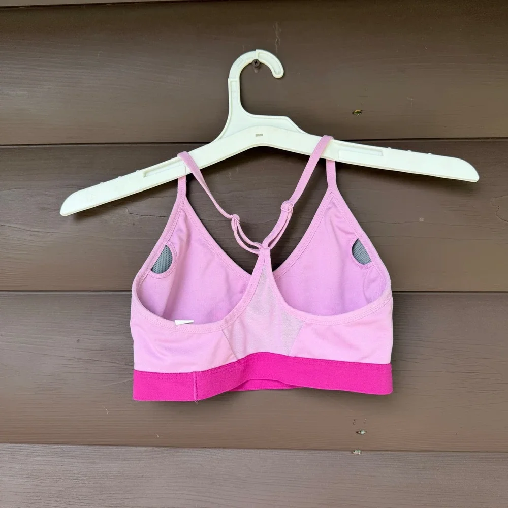 Nike Indy Sports Bra Womens Small Pink Dri-FIT Adjustable Straps DD1675-680